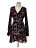 Lush Floral Black Cocktail Dress Size L - photo 1