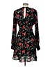 Lush Floral Black Cocktail Dress Size L - photo 2