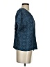 S'edge Blue Short Sleeve Blouse Size S - photo 4
