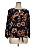 West Kei 100% Polyester Blue 3/4 Sleeve Blouse Size XL - photo 1