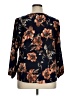 West Kei 100% Polyester Blue 3/4 Sleeve Blouse Size XL - photo 2