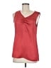 Banana Republic 100% Polyester Red Sleeveless Top Size 6 - photo 1