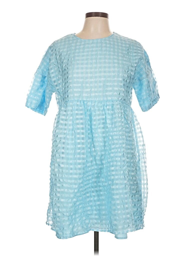Pre-owned Assorted Brands Casual Dress In Blue