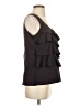Gap Outlet 100% Polyester Black Sleeveless Blouse Size S - photo 4