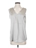 Beyove Silver Sleeveless Blouse Size S - photo 1