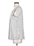 Beyove Silver Sleeveless Blouse Size S - photo 5