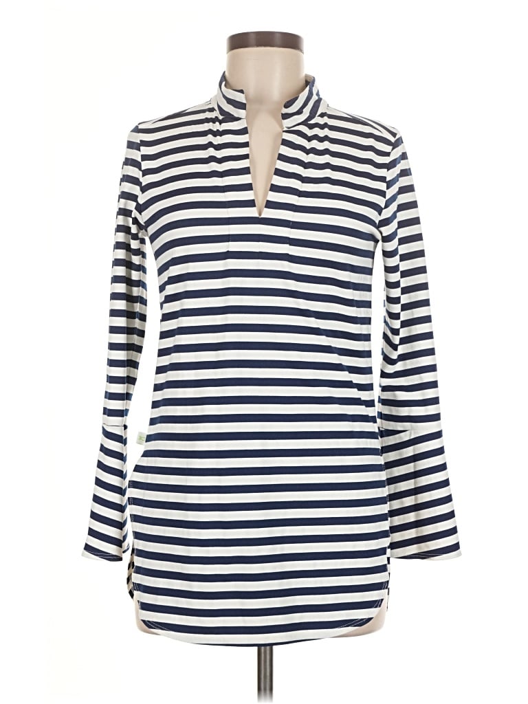 Pre-owned Dudley Stephens Long Sleeve Polo Shirt In Blue