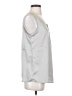 Beyove Silver Sleeveless Blouse Size S - photo 4