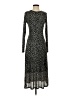 Lindex Animal Print Black Casual Dress Size S - photo 1