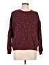 Lou & Grey 100% Cotton Stars Burgundy Pullover Sweater Size L - photo 1