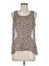 CAbi 100% Polyester Tan Sleeveless Blouse Size M - photo 1