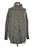 Leo & Nicole Tweed Gray Turtleneck Sweater Size XS - photo 1