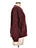 Lou & Grey 100% Cotton Stars Burgundy Pullover Sweater Size L - photo 4