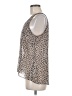 CAbi 100% Polyester Tan Sleeveless Blouse Size M - photo 5
