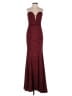 Xscape Burgundy Cocktail Dress Size 0 - photo 1