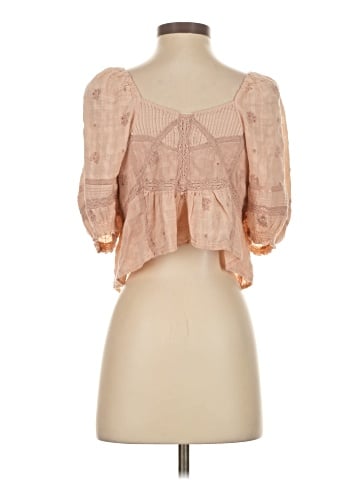 Forever That Girl for Anthropologie Short Sleeve Blouse (view 2)