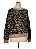 J.Crew Factory Store Animal Print Brown Pullover Sweater Size XL - photo 1