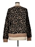 J.Crew Factory Store Animal Print Brown Pullover Sweater Size XL - photo 2