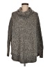Leo & Nicole Tweed Gray Turtleneck Sweater Size M - photo 1