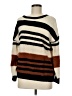 Sadie & Sage Stripes Brown Pullover Sweater Size M - photo 1