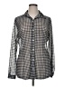 CAbi Houndstooth Gray Long Sleeve Blouse Size XL - photo 1