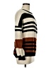 Sadie & Sage Stripes Brown Pullover Sweater Size M - photo 4