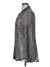 CAbi Houndstooth Gray Long Sleeve Blouse Size XL - photo 5