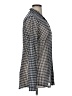 CAbi Houndstooth Gray Long Sleeve Blouse Size XL - photo 4
