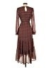 Unbranded 100% Polyester Paisley Brown Casual Dress Size XXS (estimated) - photo 2