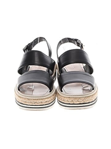 Prada Leather slingback espadrille wedges (view 2)