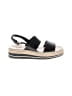 Prada Black Leather slingback espadrille wedges Size EU 40 - photo 1