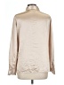 Rachel Zoe 100% Polyester Metallic Tan Gold Long Sleeve Blouse Size L (estimated) - photo 2