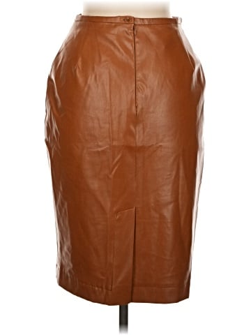 VERTIGO Faux Leather Skirt (view 2)