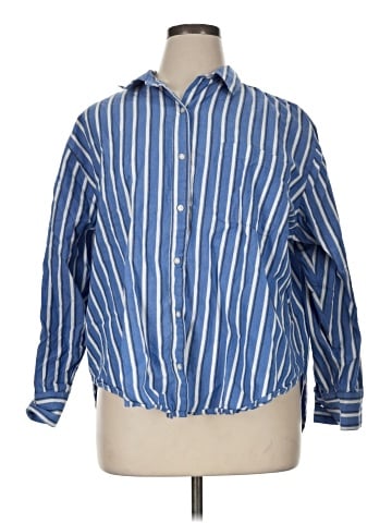 a.n.a. A New Approach Long Sleeve Button-Down Shirt (view 1)