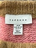 Topshop Color Block Tan Pullover Sweater Size 8 - photo 7