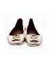 Tory Burch 100% Leather Metallic Gold Flats Size 8 - photo 2
