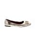 Tory Burch 100% Leather Metallic Gold Flats Size 8 - photo 1
