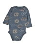 Huggies Print Blue Long Sleeve Onesie 0-3 MO / 3 MO - photo 1