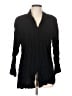 One One 100% Rayon Black Long Sleeve Blouse Size M - photo 1