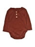 Gymboree Solid Brown Long Sleeve Onesie Size 6-9 mo - photo 1