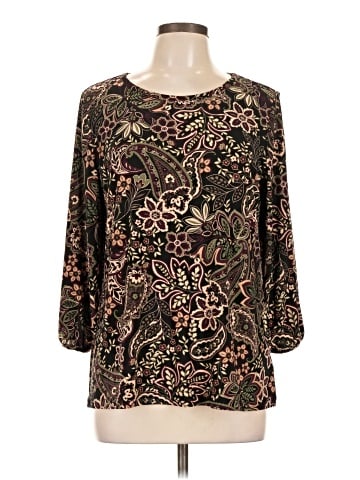 Jones New York 3/4 Sleeve T-Shirt (view 1)