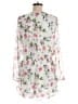 Express Outlet 100% Silk Floral White Romper Size M - photo 2