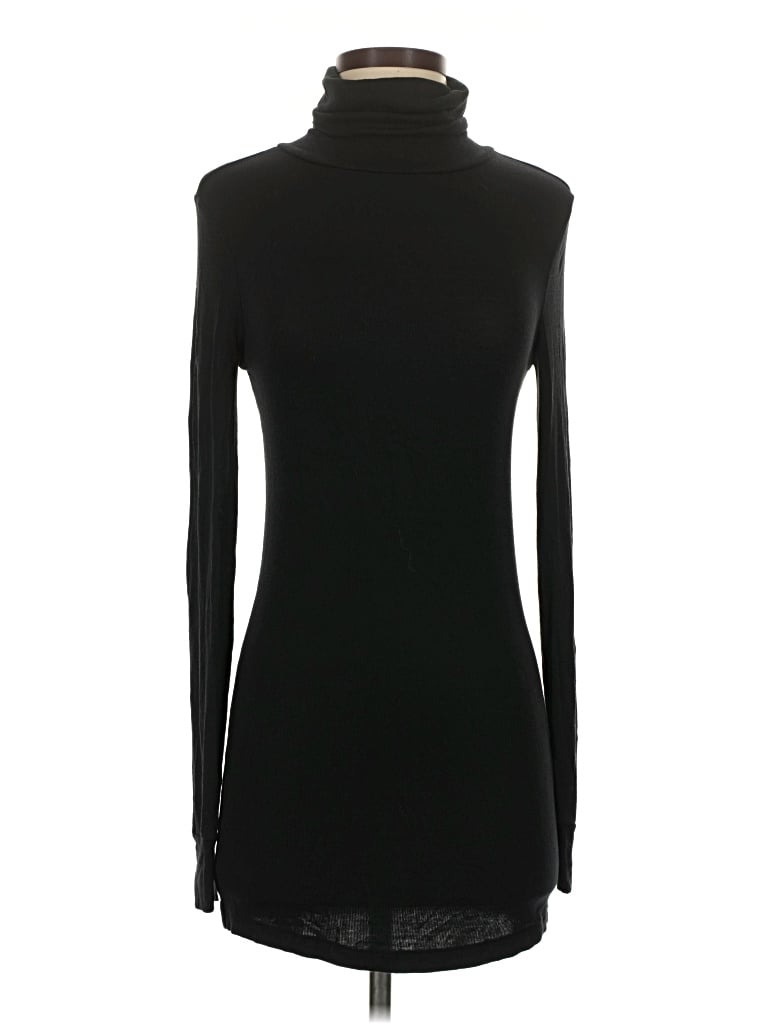 Pre-owned Universal Standard Long Sleeve Top Black Turtleneck Tops
