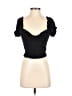 Lulus Black Short Sleeve Top Size XS - photo 1