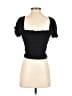 Lulus Black Short Sleeve Top Size XS - photo 2