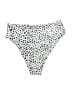 Zaful Animal Print White Swimsuit Bottoms Size 6 - photo 1