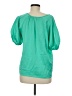 Current Air 100% Polyester Green Short Sleeve Blouse Size M - photo 2