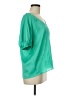 Current Air 100% Polyester Green Short Sleeve Blouse Size M - photo 4