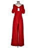 Belle Badgley Mischka Solid Red Jumpsuit Size 4 - photo 2