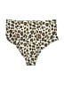 Zaful Animal Print Ivory Swimsuit Bottoms Size 6 - photo 2